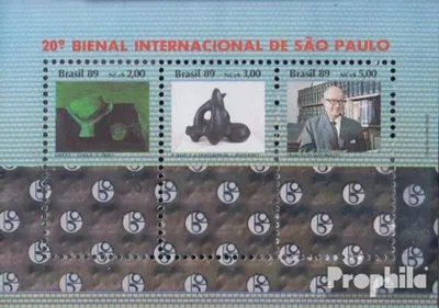 Produktbild von Briefmarken Brasilien 1989 Mi Block80 (kompl.Ausg.) postfrisch Kunst Biennale
