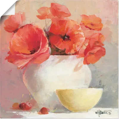 Produktbild von ARTland Poster Mohn III Größe: 70x70 cm