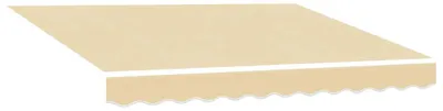 Productafbeelding van vidaXL Vervangdoek voor zonnescherm, crème, 500x350 cm, polyester