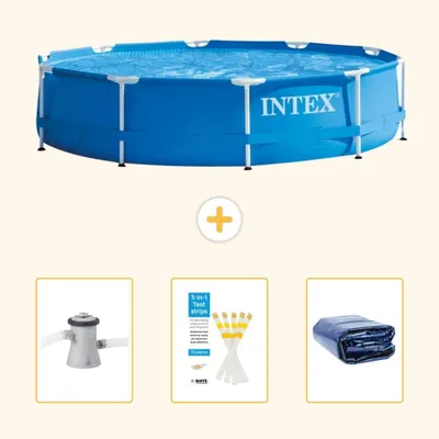 Imagen del producto de Piscina inflable rectangular - 305x76 cm - de 4 piezas - SCB74