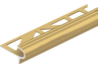 Zdjęcie produktu dla Profil schodowy aluminiowy półokrągły Cezar Złoty Mat 2,50m
