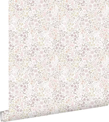 Obrázek produktu pro ESTAhome Tapeta lila růžové květy - 139531 - 53 cm x 10,05 m