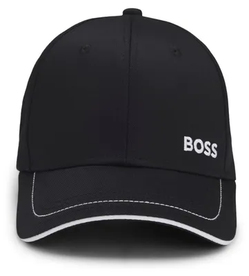 Productafbeelding van BOSS pet van katoenen twill met contrasterende details en logo-borduurwerk