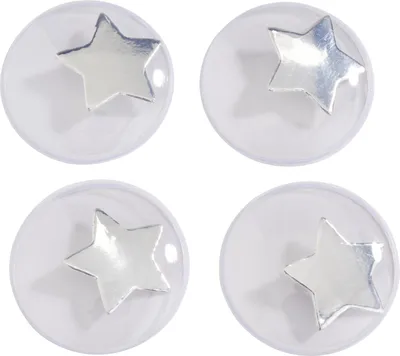 Produktbild von GLOREX Wackelaugen selbstklebend Sterne 3.5 cm 4 Stück Tieraugen Augen DIY