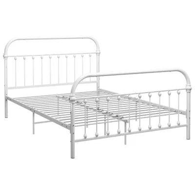 Immagine prodotto di vidaXL Struttura letto in metallo bianco 120x200 cm