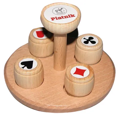 Produktbild von Piatnik 2989 - Fässchenansager, Rot, Schwarz, Weiß