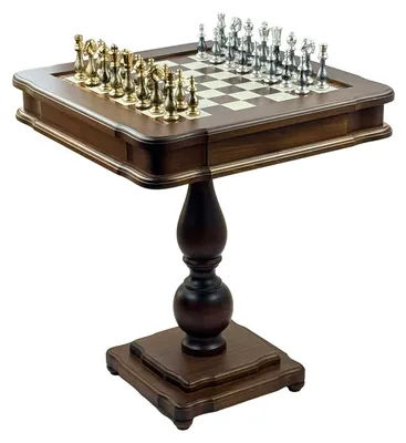 Produktbild von Exklusiver Italfama Spieltisch Set – 24k Gold & 925 Silber Figuren 10cm, Backgammon 58x58 cm