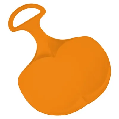 Produktbild von Lenkschlitten für Kinder & Erwachsene - robuster Poporutscher mit Griff für die Wintertage - Schlitten  Germany - standard-orange