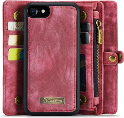 Produktbild von iPhone SE (2022/2020), iPhone 8 / 7 Hülle - CaseMe 008 2-in-1 Klapphülle & Back Cover mit Brieftasche - Rosa