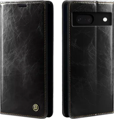 Produktbild von Handyhülle für Google Pixel 8 Kunstleder Flip Cover Hülle RFID Schutz Case Kartenfach Farbe: Schwarz