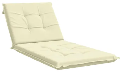 Productafbeelding van Zonnebedkussen GEMERT, 100% polyester, crème, 190 x 70 x 9 cm