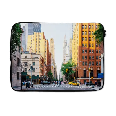 Produktbild von MuchoWow® Laptop Hülle 14 ZollKreuzung in New York Laptoptasche - Laptoptasche - Stoßsicher - Schutzhaube