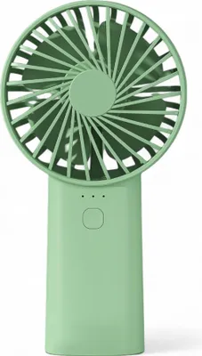 Obrázek produktu pro Mini ruční ventilátor 4000mAh baterie – tichý, přenosný, USB-C a LED světlo na cesty, mátově zelený