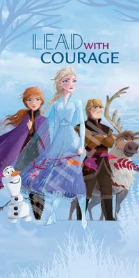 Produktbild von strandtuch Frozen 70 x 140 cm Baumwolle blau