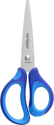 Obrázek produktu pro Školní nůžky KEYROAD Soft - 15 cm, modré