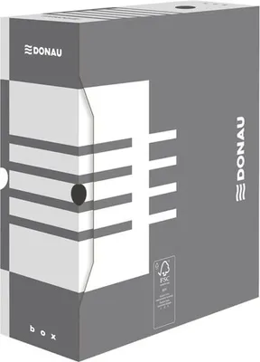 Obrázek produktu pro Arch. krabice Donau - A4, kart., 12 cm, šedá