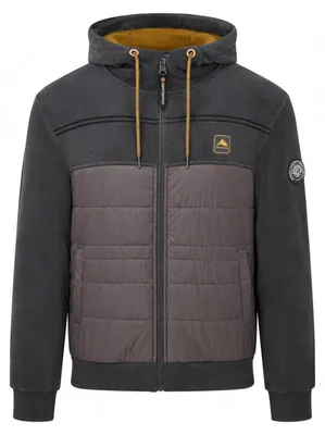 Produktbild von Coastguard Herren Fleecejacke im Materialmix in Anthrazit, Größe XL
