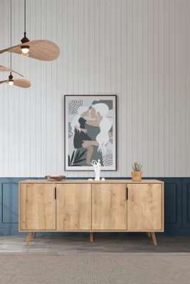 Produktbild von Skye Decor, Hochwertiger Konsolentisch (3 Teile) Sapphire Oak, 100% Melamin, 180 cm
