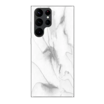 Produktbild von MuchoWow® Handyhülle Schutzhülle Hülle für Samsung Galaxy S22 Ultra Marmor - Grau - Weiß - Abstrakt - Marmoroptik Silikon Softcase Handy Hülle - Abbildung