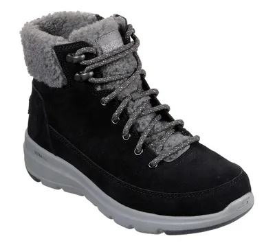Produktbild von Skechers Glacial Ultra - Woodlands - Schwarz / Grau Veloursleder Größe: 37 Normal