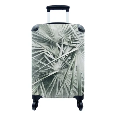 Produktbild von MuchoWow® Koffer Handgepäck Trolley Rollkoffer Kleine Reisekoffer mit 4 Rollen - Tropisch - Palmenblatt - Grün - Cabin Size < 55x40x23 cm & 55x40x20 cm - Fotokoffer - Kabinenkoffer - Boardgepäck - Reise-Box - Reisekoffer - Reisegepäck - Koffer mit Bild - Trolley für Kinder