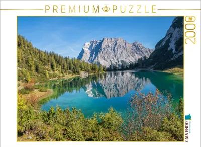 Produktbild von CALVENDO Puzzle Seebensee und Zugspitze 2000 Teile Puzzle quer | 2000 Teile Lege-Größe 90x67cm Foto-Puzzle für glückliche Stunden