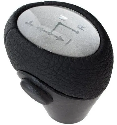 Immagine prodotto di Pomo del cambio automatico, colore nero e argento, per Smart Fortwo 450, 451 (1998-2014) / 452