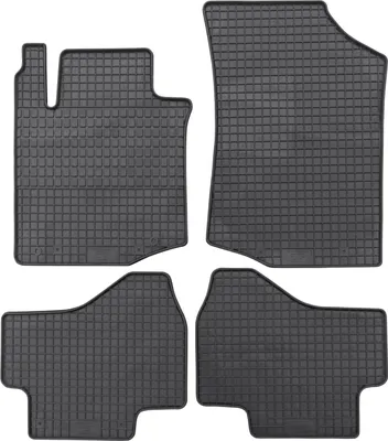 Produktbild von für Toyota Aygo ab 07/2005-06/2014 Passform Fußmatte PETEX Gummimatten 4-teilig schwarz Allwettermatten Gummifußmatten