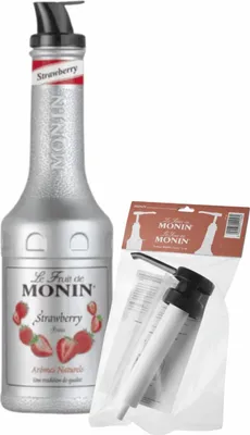 Produktbild von Monin Püree Passion Erdbeere + Pumpe