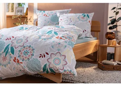Produktbild von Dormisette Renforce Bettwäsche 3684 Mehrfarbig 100% Baumwolle 155x220 + 80x80 cm