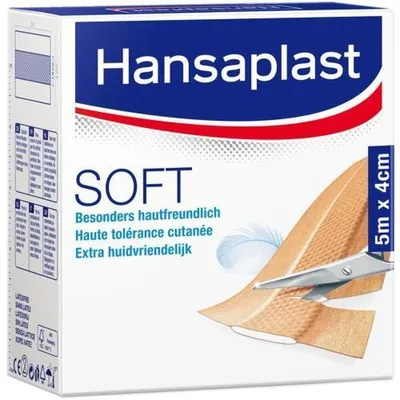 Produktbild von HANSAPLAST Soft Pflaster 4 cmx5 m Rolle