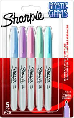 Produktbild von Sharpie Permanent-Marker FINE MYSTIC GEMS 5er Blisterkarte