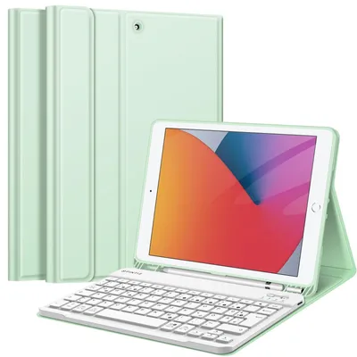 Obrázek produktu pro Obal na klávesnici pro modely 9, 8, 7, generace 2021, 2020, 2019, magnetický, zelený