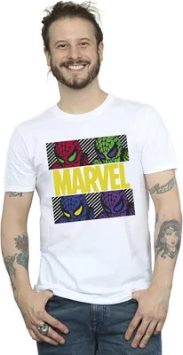 Produktbild von Marvel - T-Shirt für Herren BI38283 (XL) (Marineblau)