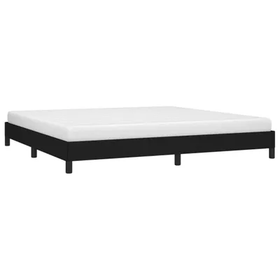 Zdjęcie produktu dla Rama Łóżka, Czarna, 200X200 Cm, Obita Tkaniną Lumarko!