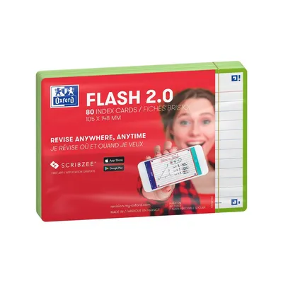 Immagine prodotto di Oxford 400133920 Schede Oxford "Flash 2.0", 105 x 148 mm, verde
