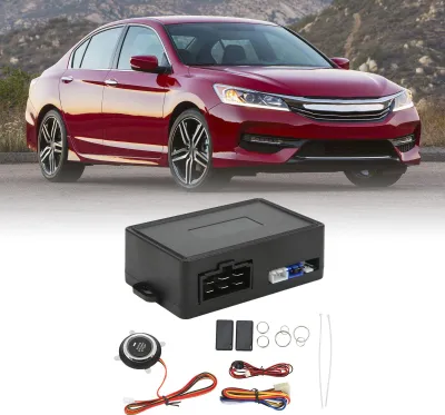 Obrázok produktu pre Systém bezkľúčového vstupu do auta 12V PKE Diaľkový motor Jeden kľúčový štartér Anti-Theft Pasívny univerzálny Fit