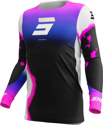 Produktbild von Shot Aerolite Astral Motocross Jersey, blau/pink, M