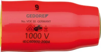Produktbild von GEDORE VDE 30 17 VDE-Steckschlüsseleinsatz 3/8" 6-kant 17 mm, 2946483