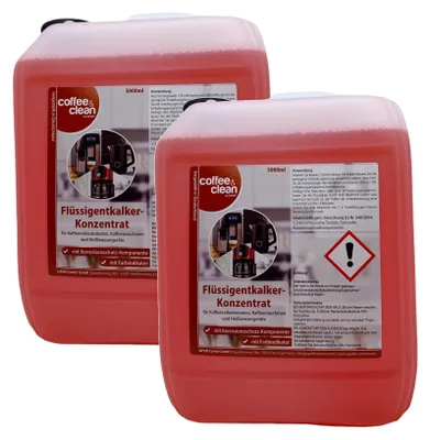 Produktbild von 2x 5L Flüssig Entkalker für Kaffeevollautomaten Bosch Jura Melitta Philips Siemens