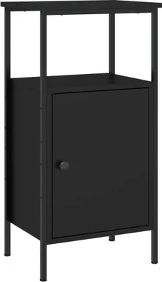 Zdjęcie produktu dla VidaXL 825923, Czarny, Żelazo, Drewno, 410 mm, 310 mm, 800 mm, 1 szt.