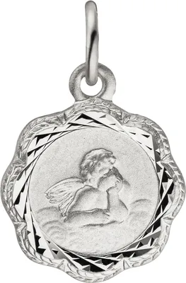 Produktbild von JOBO Anhänger Engel Schutzengel 925 Sterling Silber teil matt Silberanhänger