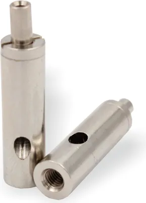 Produktbild von Drahtseilhalter / Gripper 20, M6 Innengewinde, für Drahtseil Ø 1,5 - 2,0 mm | vernickelt