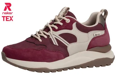 Produktbild von Rieker Damensneaker bordeaux/perle/bronze W250135 (43/bordeaux/perle/bronz)