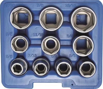 Produktbild von BGS 2434 Steckschlüsseleinsatz-Set 12,5 (1/2), in ZOLL, 10-tlg.