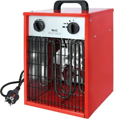Productafbeelding van Professionele 3 kW elektrische ventilatorkachel met thermostaat en oververhittingsbeveiliging