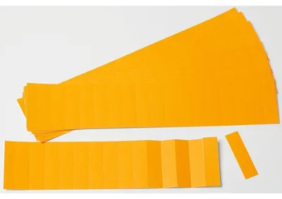 Produktbild von Einsteckkarten für 15mm Einsteckschiene 50x12mm orange VE=220 Stück