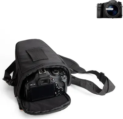 Produktbild von K-S-Trade Kameratasche Fototasche Schultertasche Umhängetasche kompatibel mit Sony Cyber-shot DSC-RX10 III Colt für Systemkameras Schutzhülle bag