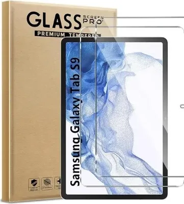 Produktbild von 9H Hartglas Displayschutz für Samsung Galaxy Tab S9 FE Plus, S9 Plus (2023) und S10 Plus 12,4" (2024) Folie Glas - 1x Schutzglas 9H