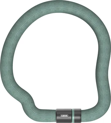Produktbild von ABUS Kettenschloss Goose Lock – biegsames, klapperfreies Fahrradschloss aus gehärtetem Stahl – 6 mm stark – 110 cm lang – mit Schlüssel – Hellgrün